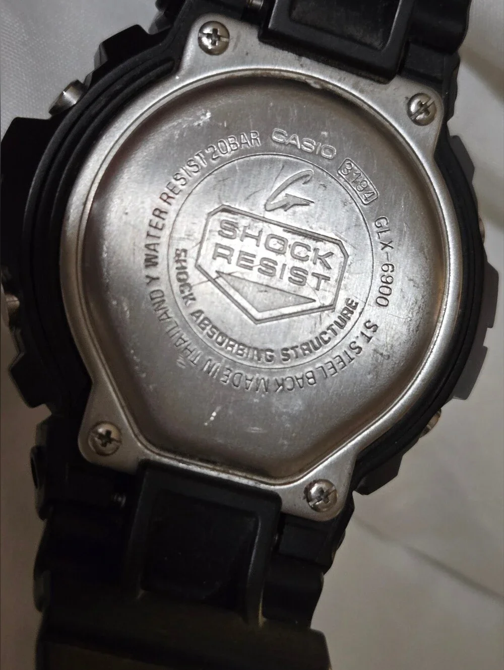 Casio G-Shock GLX-6900 Watch Men 51mm Black Purple Alarm Chrono Digital New Batt